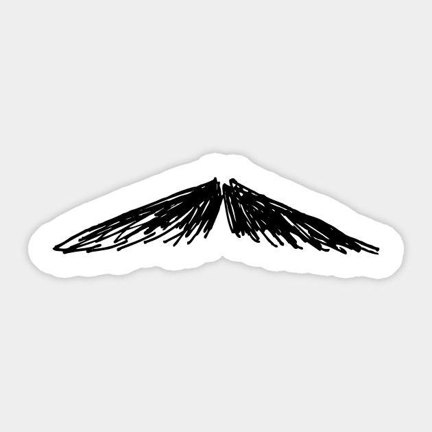 Moustache Sticker by SWON Design